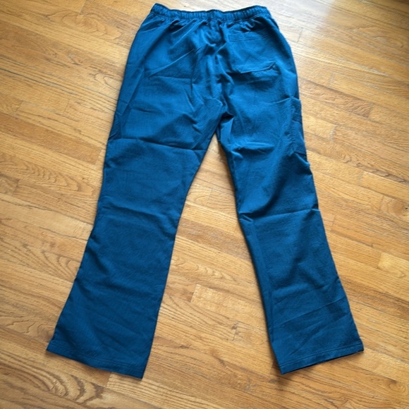 Wonderwink four stretch teal color cargo scrub pants #5214T - Picture 5 of 5